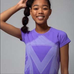 NEW Ivivva Flytech Short Sleeve Purple Top 12